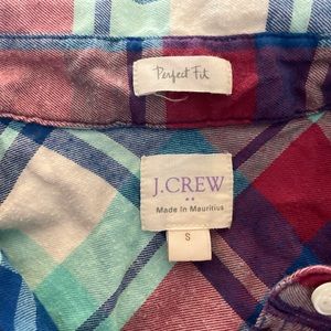 J.crew womens plaid top
